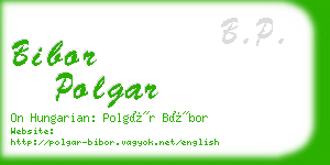 bibor polgar business card